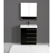 Adornus CARLO-30 BLK - Carlo Vanity, Black, 30''